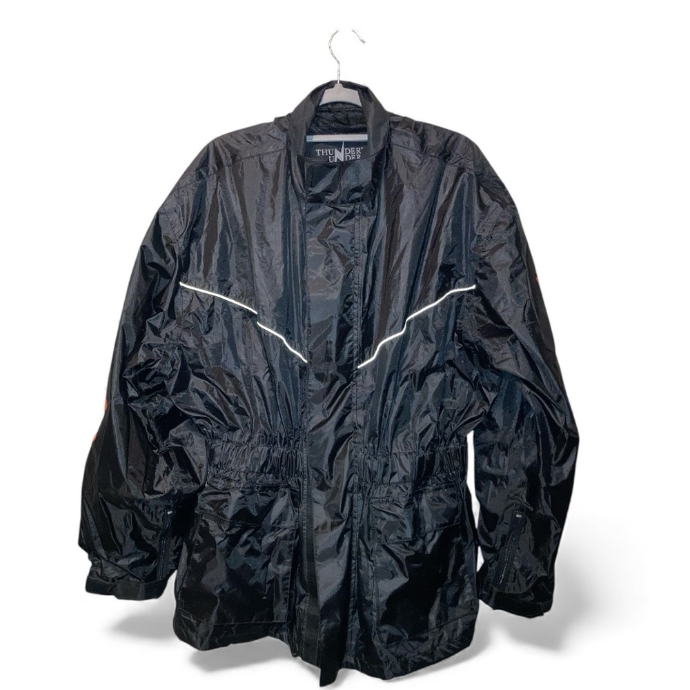 Thunder under XL rain gear